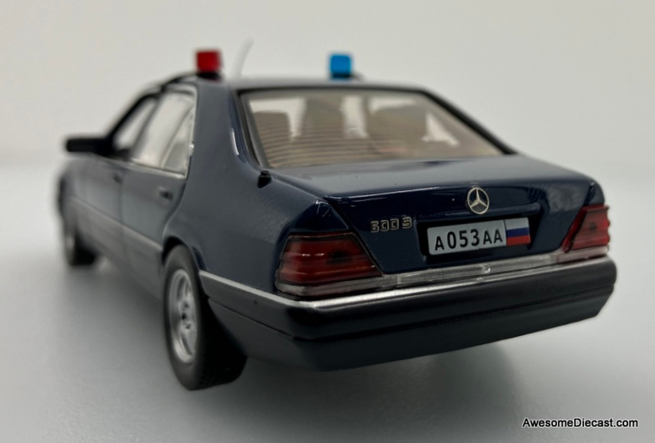 IXO 1:43 1993 Mercedes S600, Metallic Blue: Russian Presidential Security