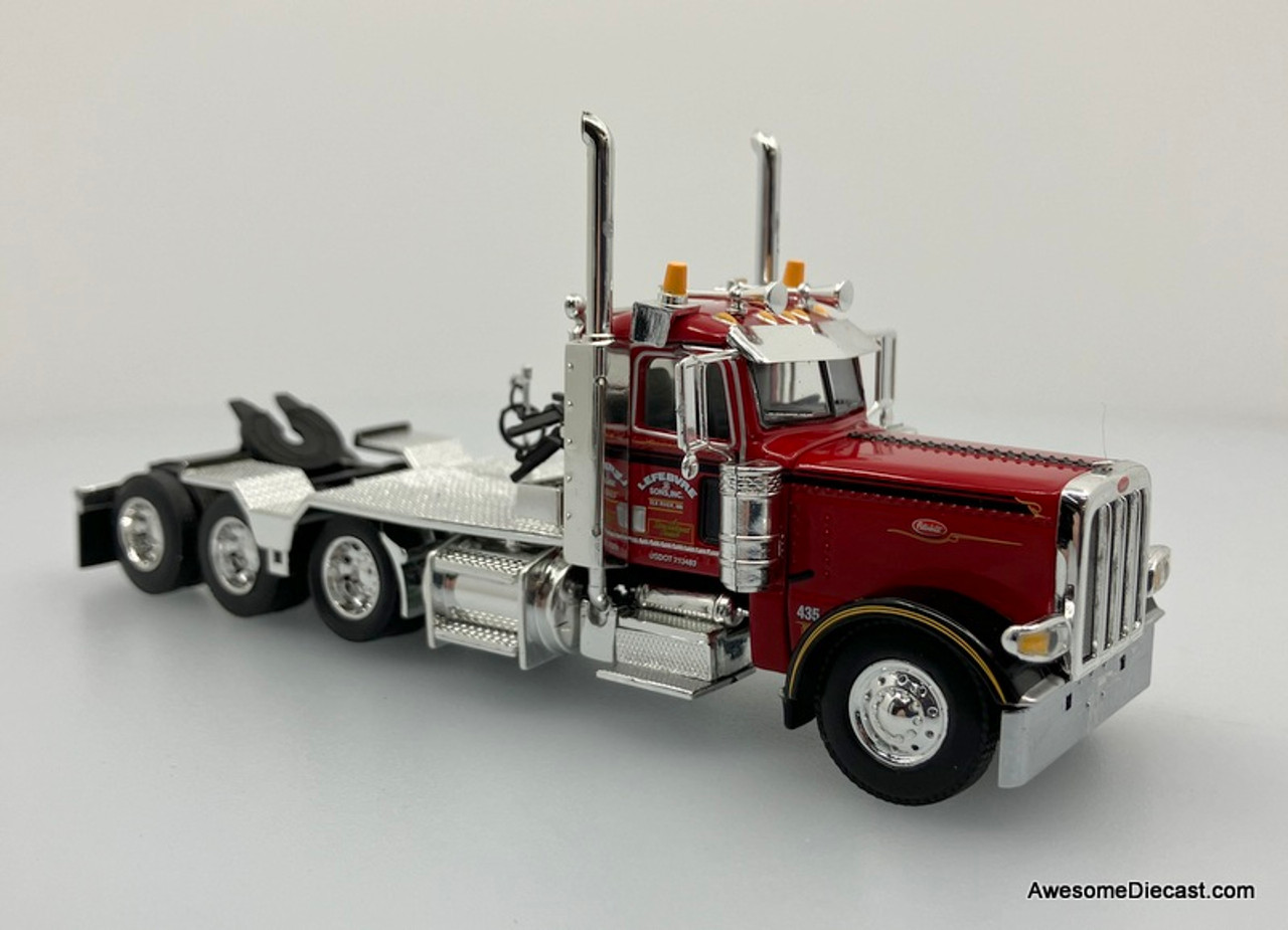 DCP by FG 1:64 Peterbilt 389 Tri-Axle Day Cab w/ERMC 4-Axle Hydra Steer  Trailer w/90' Beam Load: LeFebvre & Sons