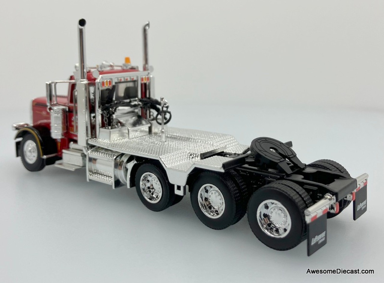 DCP by FG 1:64 Peterbilt 389 Tri-Axle Day Cab w/ERMC 4-Axle Hydra Steer  Trailer w/90' Beam Load: LeFebvre & Sons