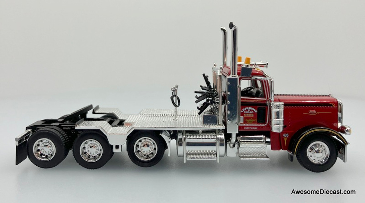 DCP by FG 1:64 Peterbilt 389 Tri-Axle Day Cab w/ERMC 4-Axle Hydra Steer  Trailer w/90' Beam Load: LeFebvre & Sons