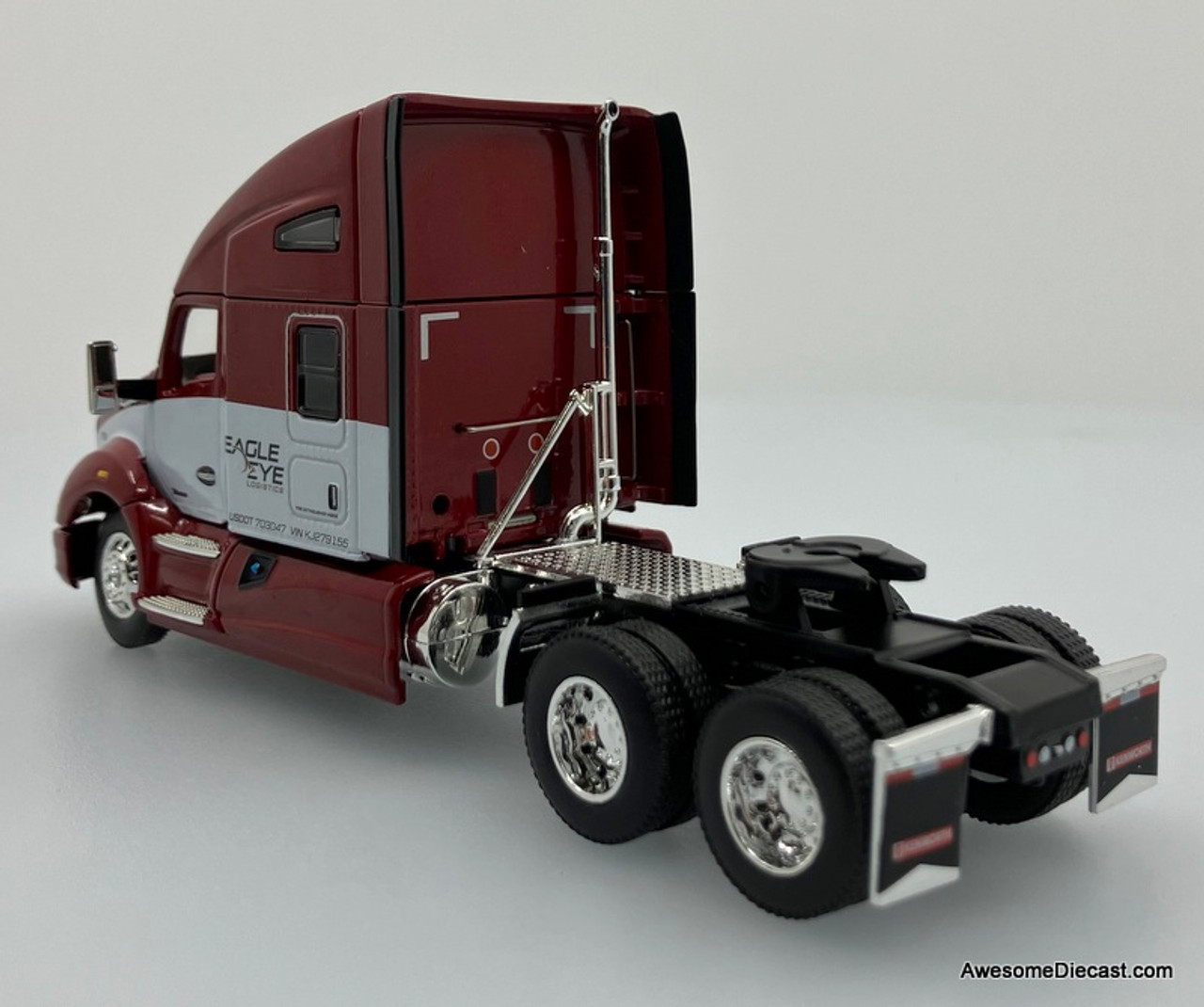 DCP by FG 1:64 Kenworth T680 High Roof Sleeper w/53' Ribbed Utility  Refrigerated Trailer w/Skirts: Eagle Eye Produce