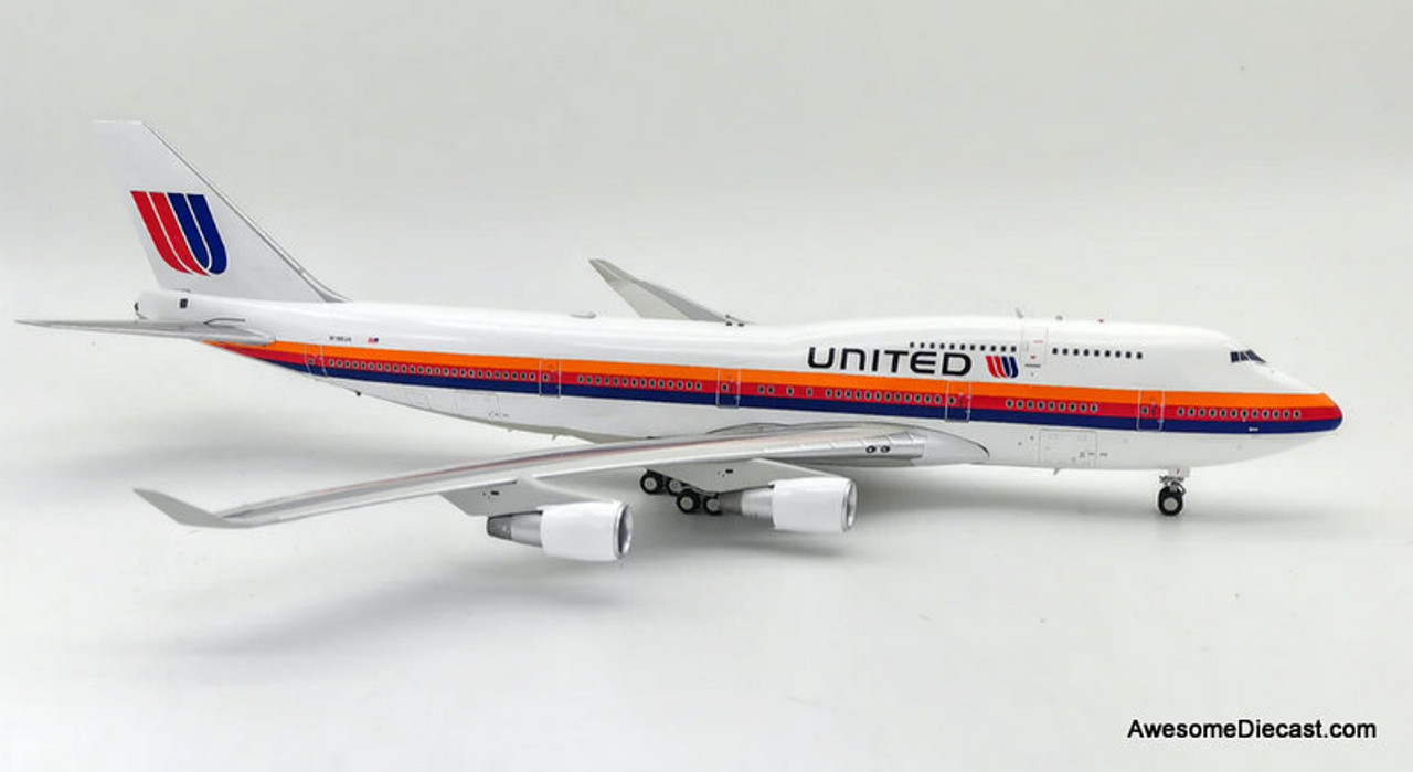 ユナイテッド航空 B747 1/200 United Airlines Boeing 747-422 N179UA IF744UA1222 1:200 With