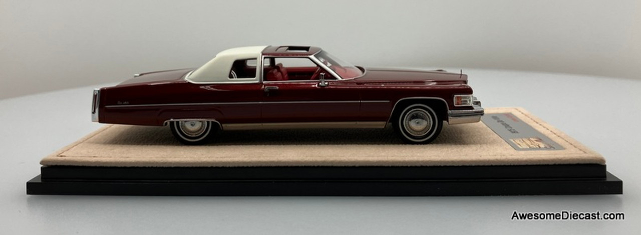 Stamp Models 1:43 1975 Cadillac Coupe DeVille, Firethorne Red Metallic