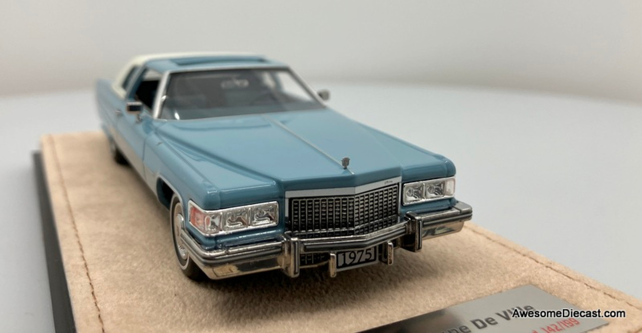 Stamp Models 1:43 1975 Cadillac Coupe DeVille, Jennifer Blue