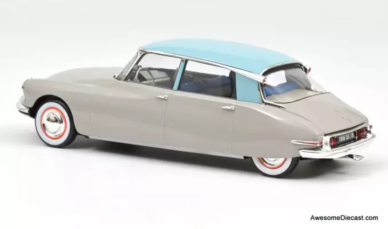 NOREV 1/18 – CITROEN DS 19 + Caravane Digue Panoramic 1960 - Little Bolide