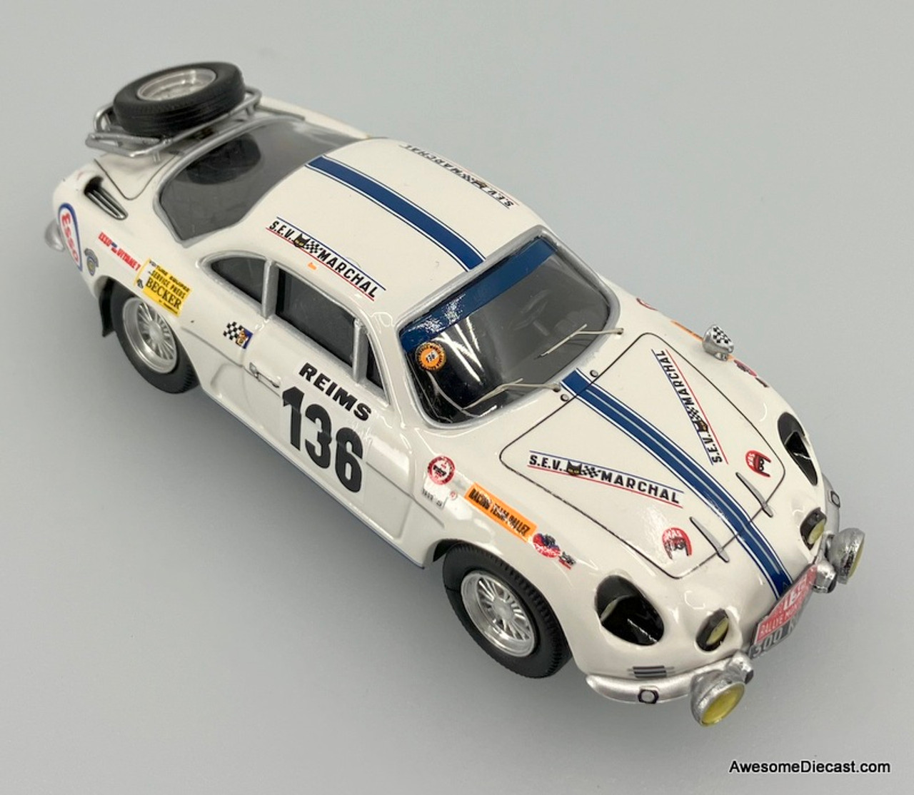 Trofeu 1:43 Alpine Renault A110: 1970 Monte Carlo Rally