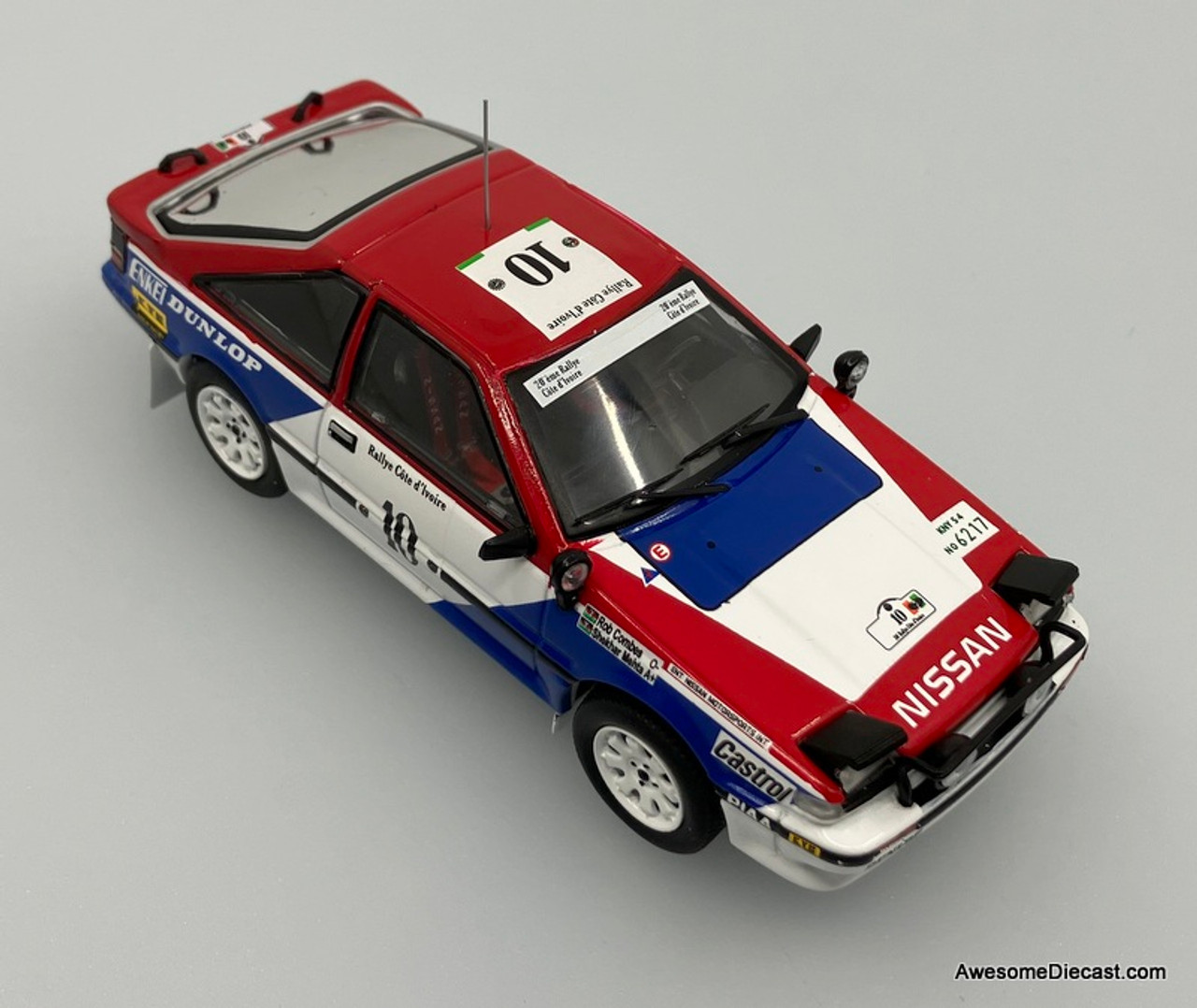 IXO 1:43 Nissan 200SX #10: 1987 Cote D'Lvoire Rally (West Africa)