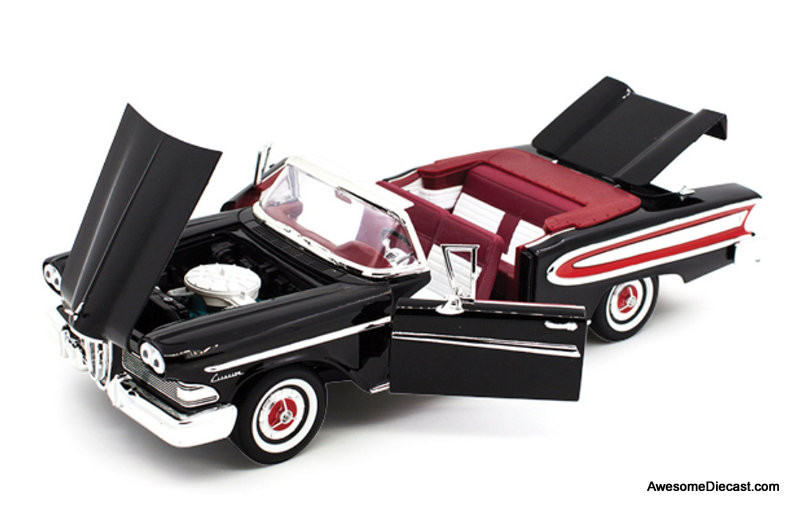 1958 Edsel Citation Convertible - Black 1:18 Diecast Model Car by