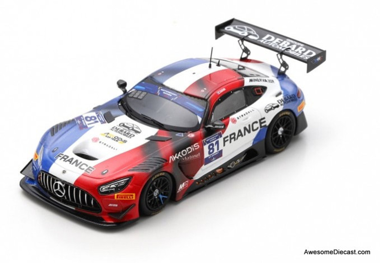 Spark 1:43 Mercedes AMG GT3 #81 Team France FIA Motorsport Games GT Sprint  Cup Paul Ricard 2022 -Tristan Vautier