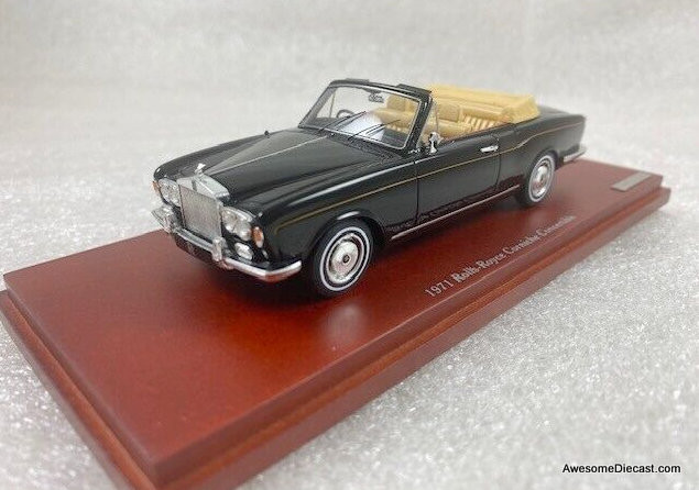 TSM Model 1:43 1971 Rolls Royce Corniche Convertible, Blue