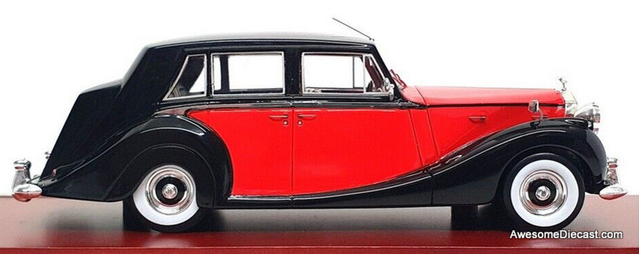 RARE!! TSM Model 1:43 1952 Rolls Royce Silver Wraith, Black/Red