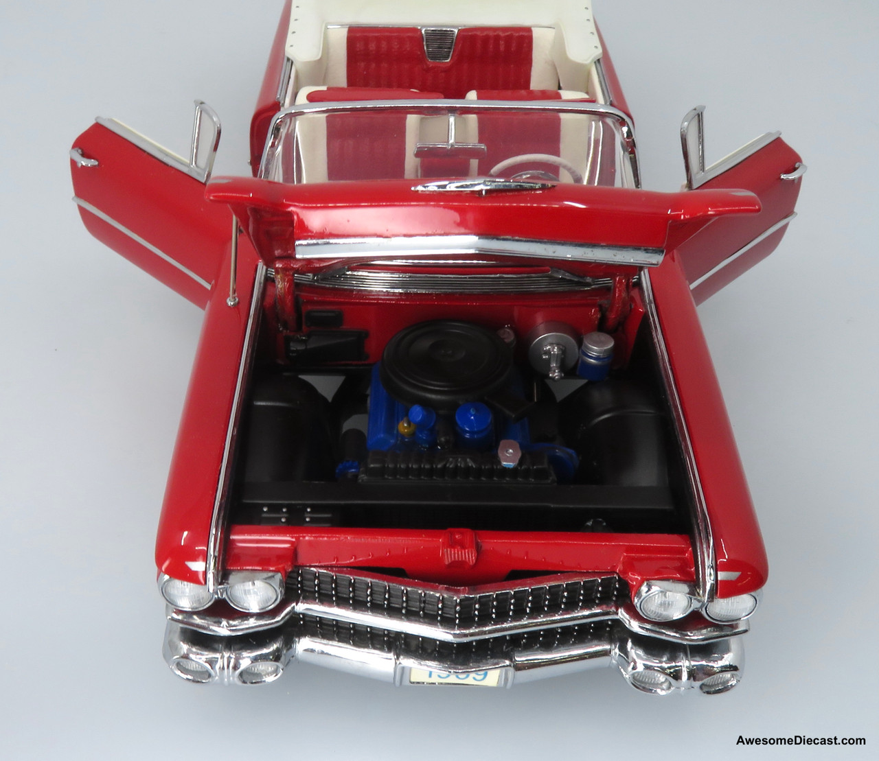 Danbury Mint 1:24 1959 Cadillac Series 62 Convertible, Red