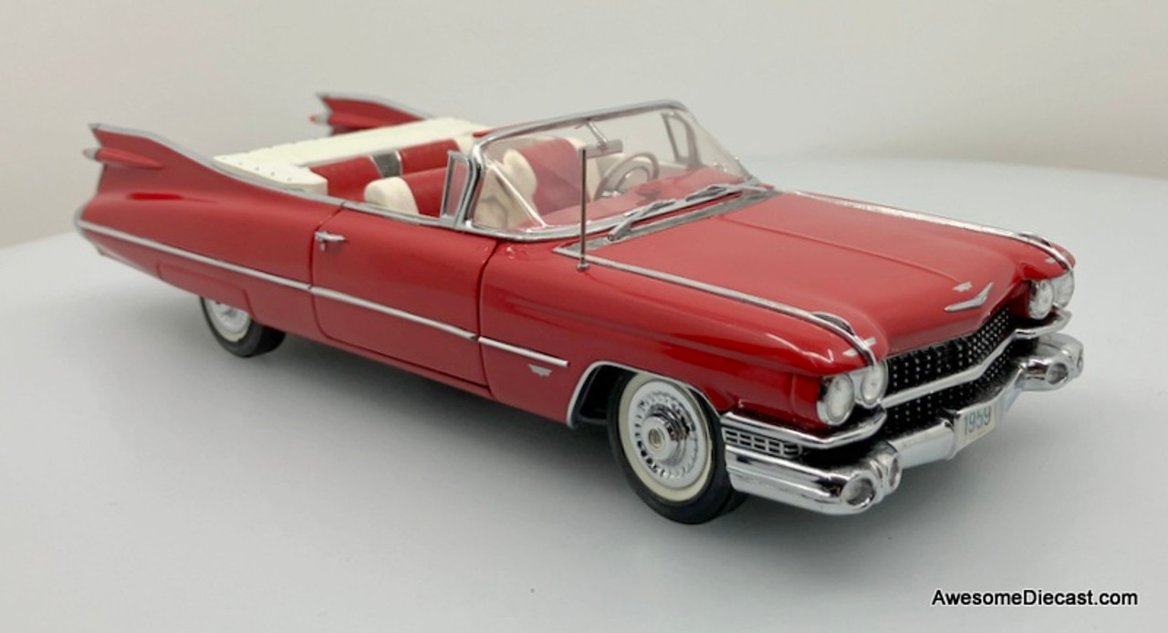 Danbury Mint 1:24 1959 Cadillac Series 62 Convertible, Red