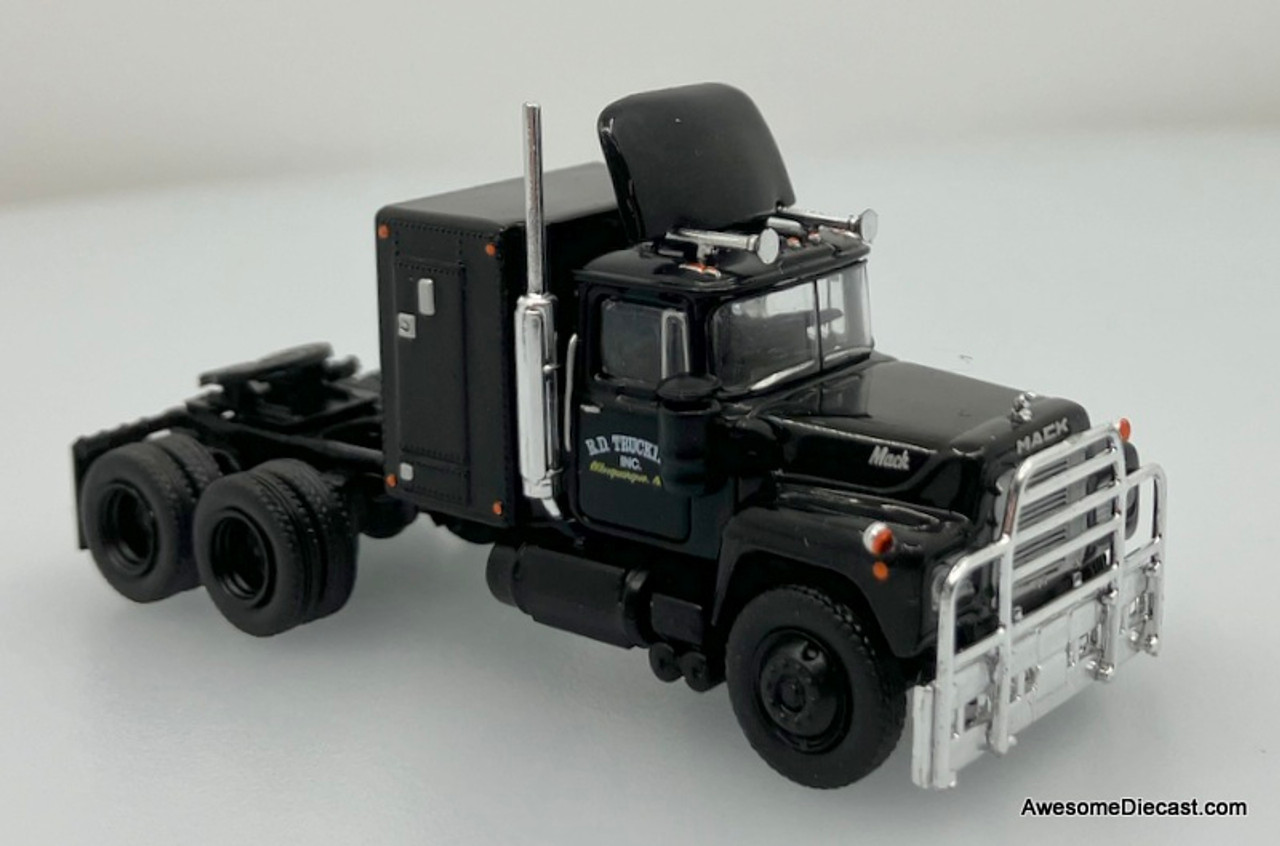 Brekina 1 87 Mack RS 700 Sleeper Tractor Black R.D. Trucking