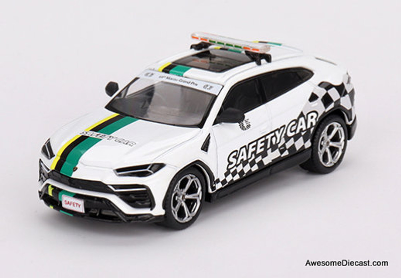 Mini GT 1:64 Lamborghini Urus: 2022 Macau GP Official Safety Car 