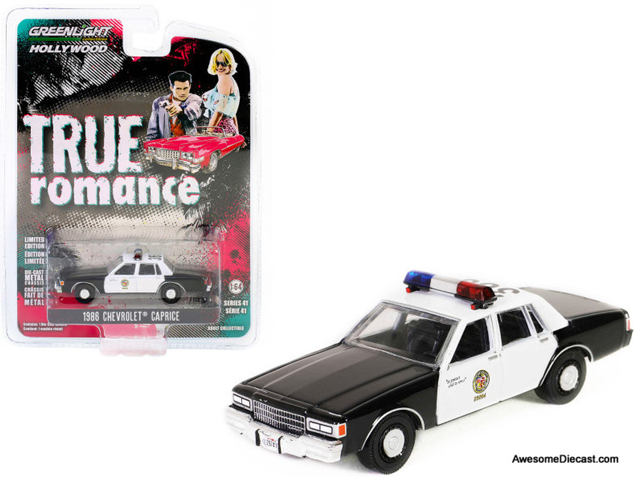 Greenlight 1:64 1986 Chevrolet Caprice LAPD (True Romance)