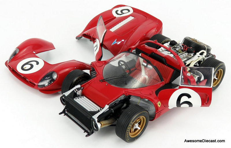 Ferrari 312 P Prototype – Miniature GMP 1/18 – Diecast Noir – Modèle De Collection Occasion