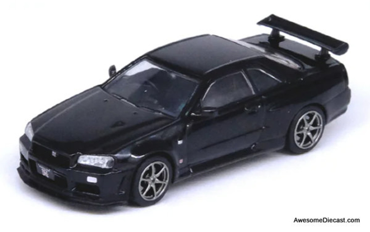 INNO 64 R34 2台 （BLACKTUNERS専用） Inno64 1:64 Nissan GT-R (R34) V-Spec II Black Diecast Model