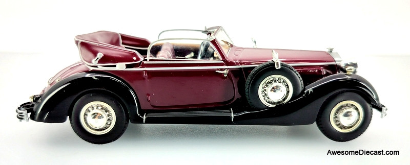 Minichamps 1:43 1938 Horch 853A Cabriolet, Red/Black