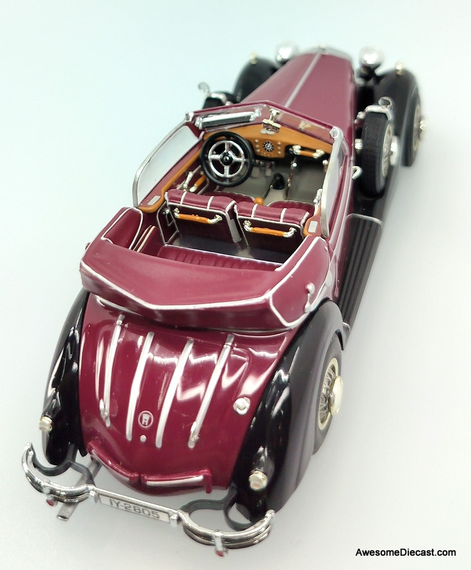 Minichamps 1:43 1938 Horch 853A Cabriolet, Red/Black