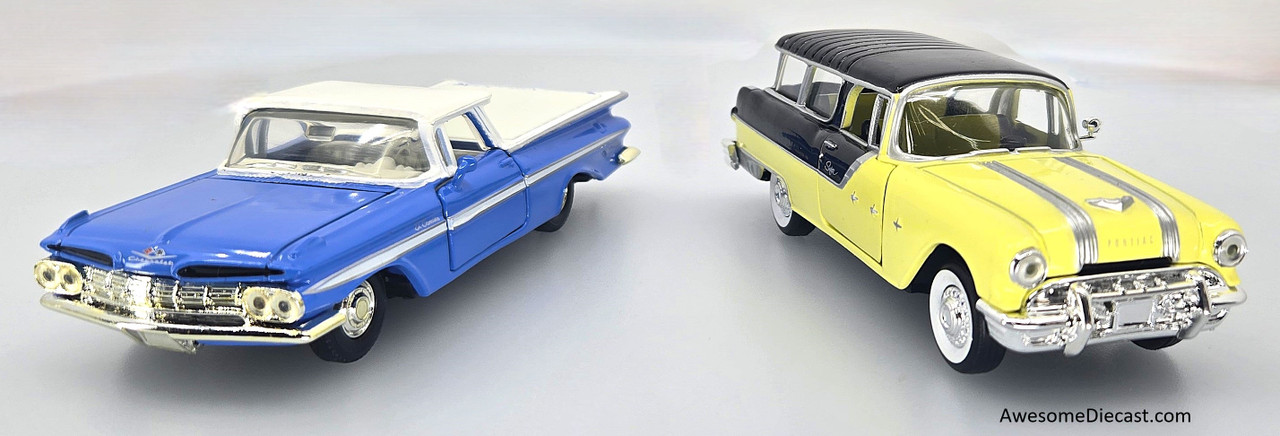 1959 Pontiac Safari & 1959 Chevrolet El Camino 2-Pack - 1:43