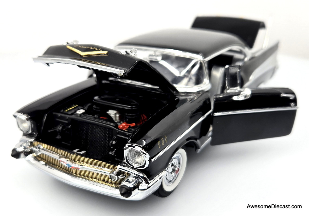 Franklin Mint 1:24 1957 Chevrolet Bel Air Sport Coupe, Black