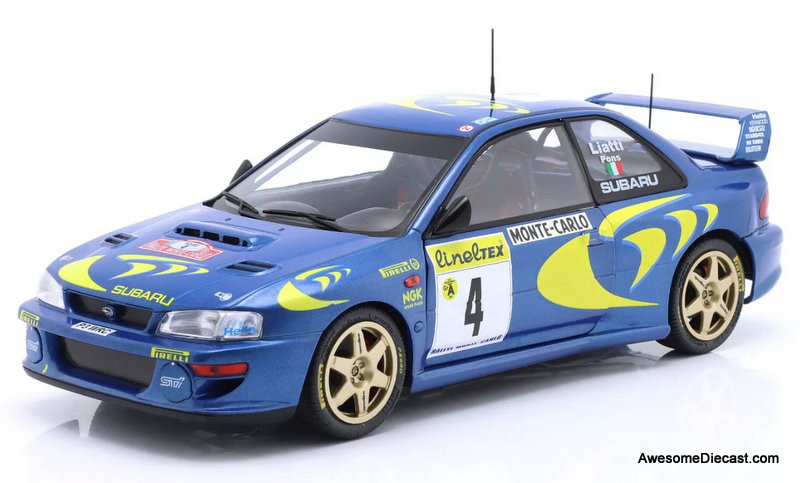 1997 Subaru Impreza S5 WRC - #4 Monte Carlo Rally - 1:18 Diecast