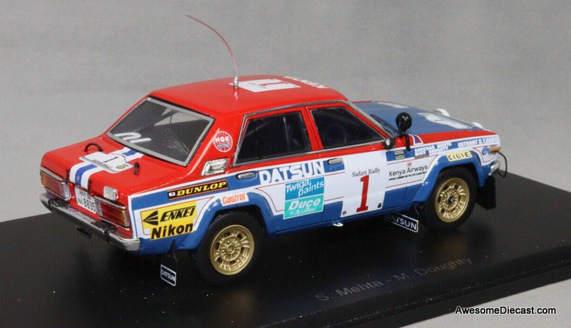Datsun 160J No.1 Winner Safari Rally 1980 Shekhar Mehta – Mike Doughty – Riverina Model Cars Plus