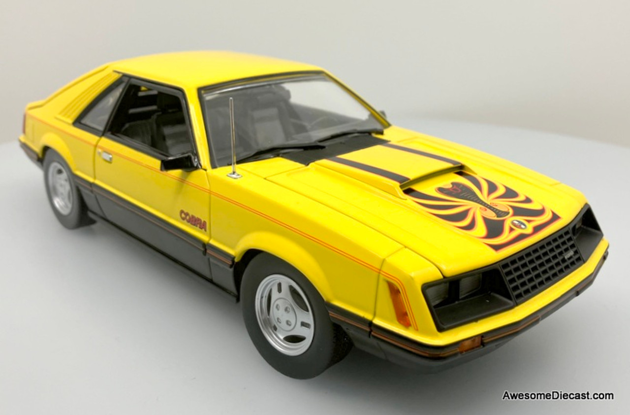 1979 Ford Mustang Cobra Fastback, Yellow 1:18 Diecast Model
