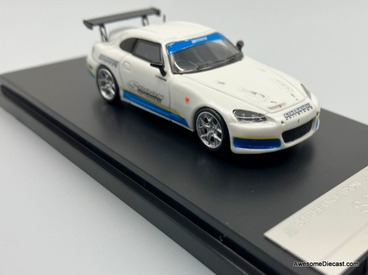 Honda S2000 Spoon Sports, Pearlescent White 1:64 Diecast