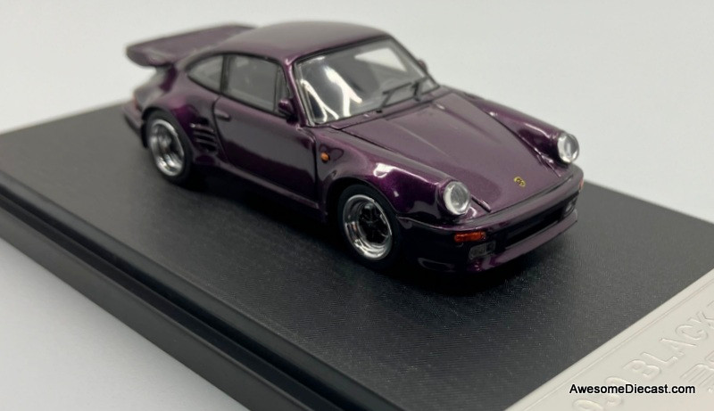 Porsche RWB 930 Blackbird, Purple 1:64 Diecast Model Car by BriScale