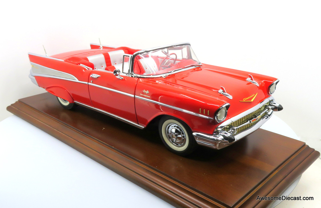 1957 Chevrolet Bel Air Convertible Museum Masterpiece Replica (Red) 1:12  Diecast Car by Danbury Mint
