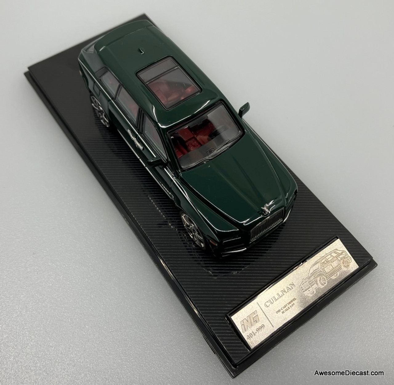 Rolls Royce Cullinan, British Racing Green 1:64 Diecast