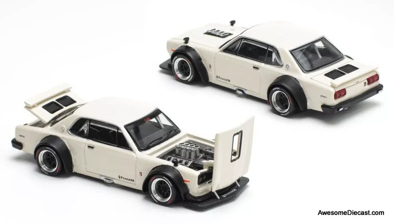 Nissan Skyline GTR V8 Drift (Hakosuka), White 164 Diecast Model Car
