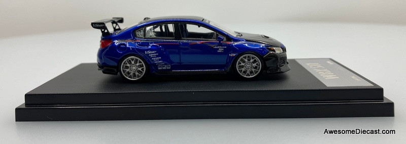 Subaru, WRX STi, Blue/Carbon Fiber, 1:64, Diecast Model Car, by