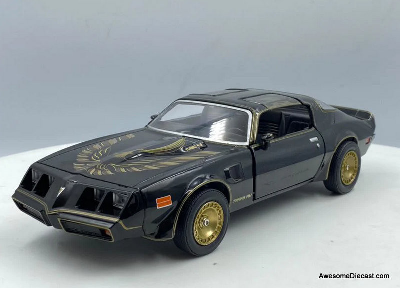 1980 Pontiac Firebird T/A 4.9L Turbo, Black 1:24 Diecast Model Car