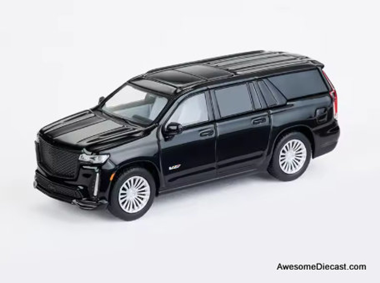 Cadillac Escalade SUV, Black 1:64 Diecast Model Car by Massdi