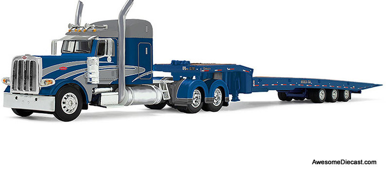 Peterbilt MODEL 389 トレーラーミニカー Amazon.com: New Ray Peterbilt 389 Truck with Flatbed Trailer