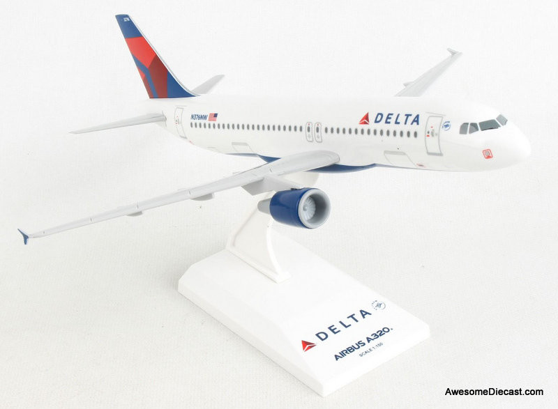 Airbus A320, Delta Airlines, (Reg #N376NW,) 1:150, ABS Plastic
