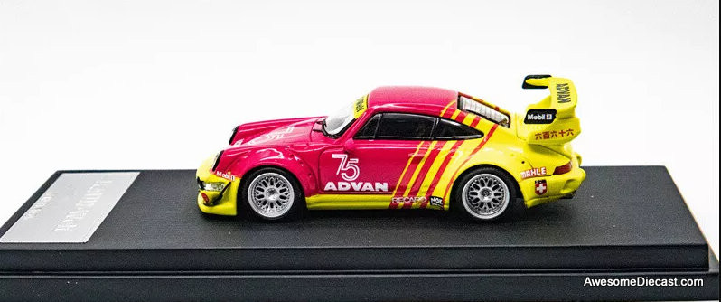 Porsche 964 GT RWB Advan, Pink/Yellow 1:64 Diecast Model Car by Mini ...