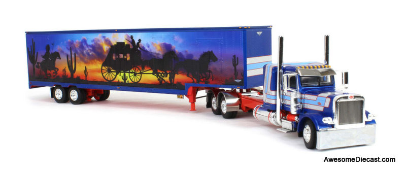 Peterbilt 389 Sleeper Tractor w/Kentucky Moving Van Trailer (Stage Coach  Freight) 1:64 Diecast Model Truck DCP by FG