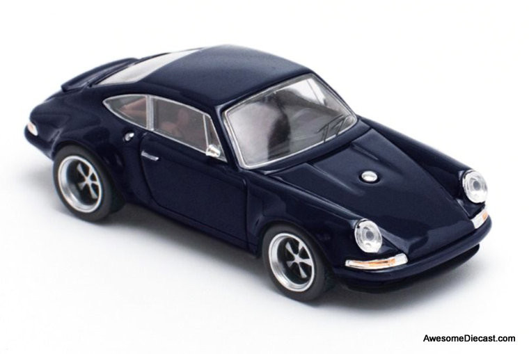 Porsche Singer Monaco, Midnight Blue 1:64 Diecast Model Car by Pop Race