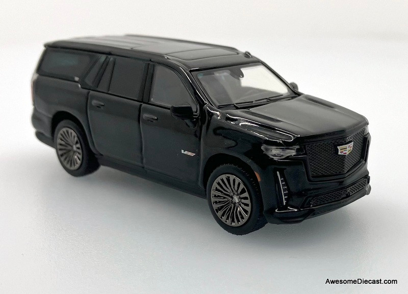 Cadillac Escalade ESV, Black 1:64 Diecast Model Car by
