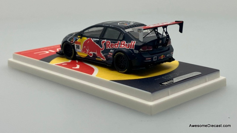 Honda Civic Modified #16 Red Bull w/Figure 1:64 Diecast Model Car