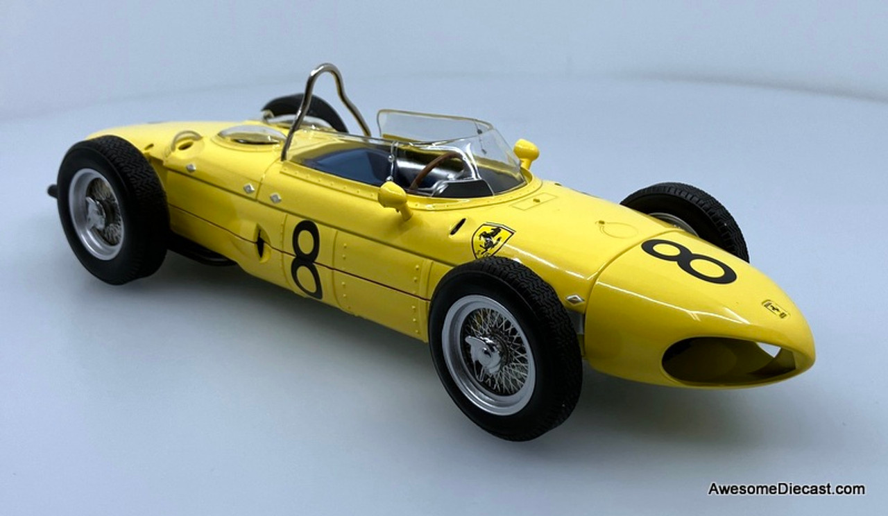 1961 Ferrari 156 Sharknose #8 Belgium GP F1, Yellow 1:18