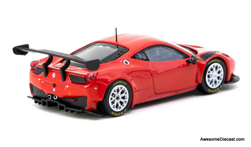 Ferrari 458 Italia GT3, Red 1:64 Diecast Model Car by Tarmac Works