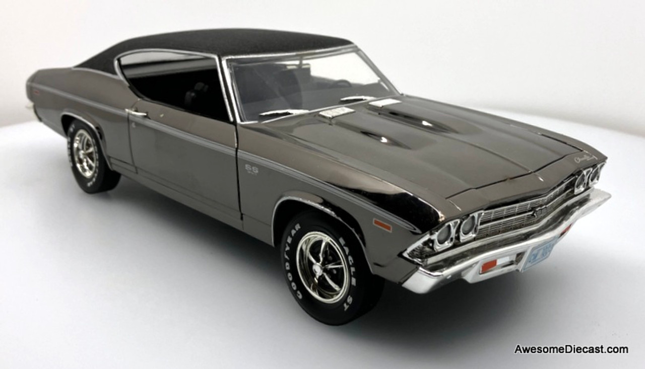 1969 Chevrolet Chevelle SS,396, Black Chrome 1:18 Diecast