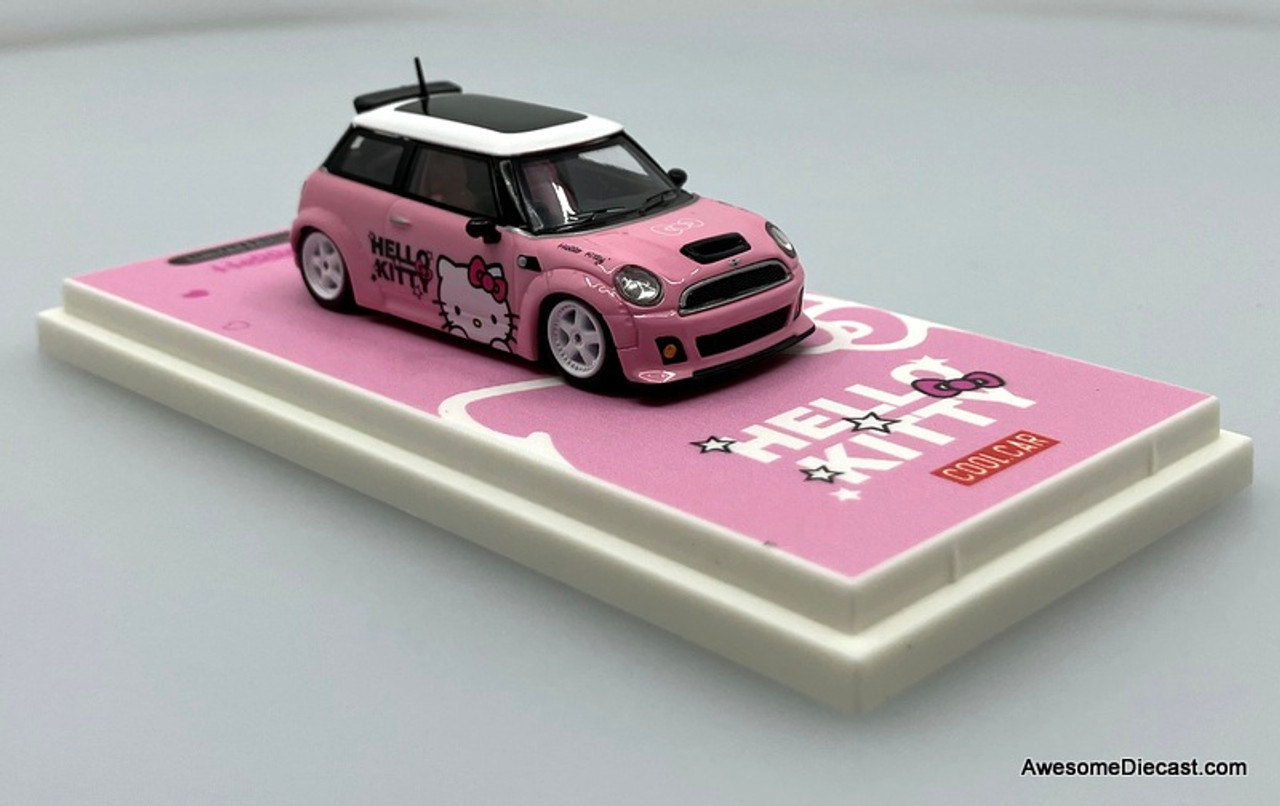 1/64 BMW　ミニクーパー　ハローキティ　ピンク BMW Mini, Rose Pink: Hello Kitty 1:64 Diecast Model Car by
