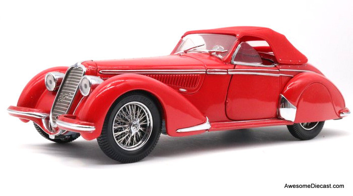 1937 Alfa Romeo 2900B, Red 1:24 Diecast Model by Franklin Mint