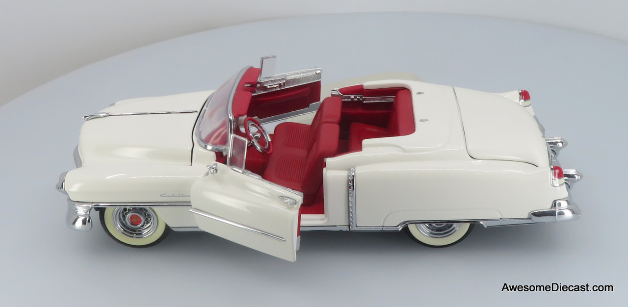 1953 Cadillac Eldorado, White Convertible 1:24 Model by
